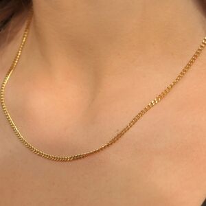 18k Gold Over SS925 Cuban Link Necklace